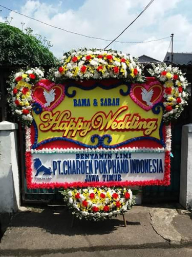Karangan Bunga Pernikahan aula polresta palangkaraya