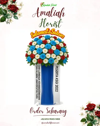 Standing Flower di Aula Polresta Palangkaraya